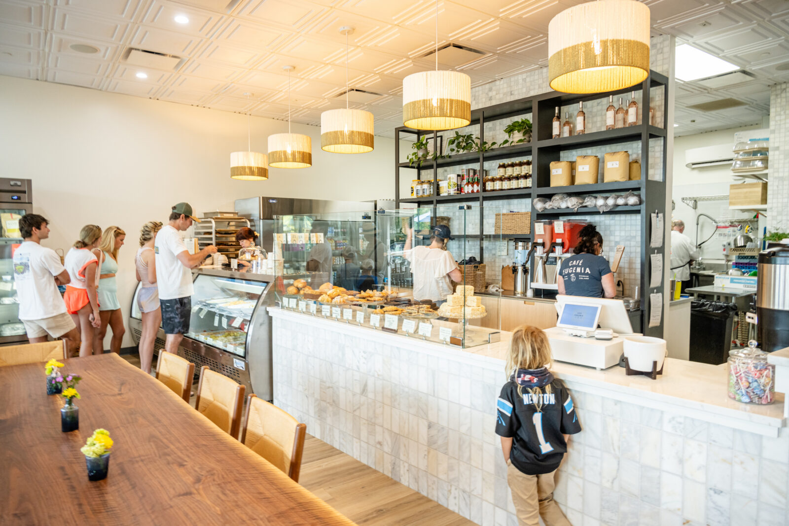 A cafe counter