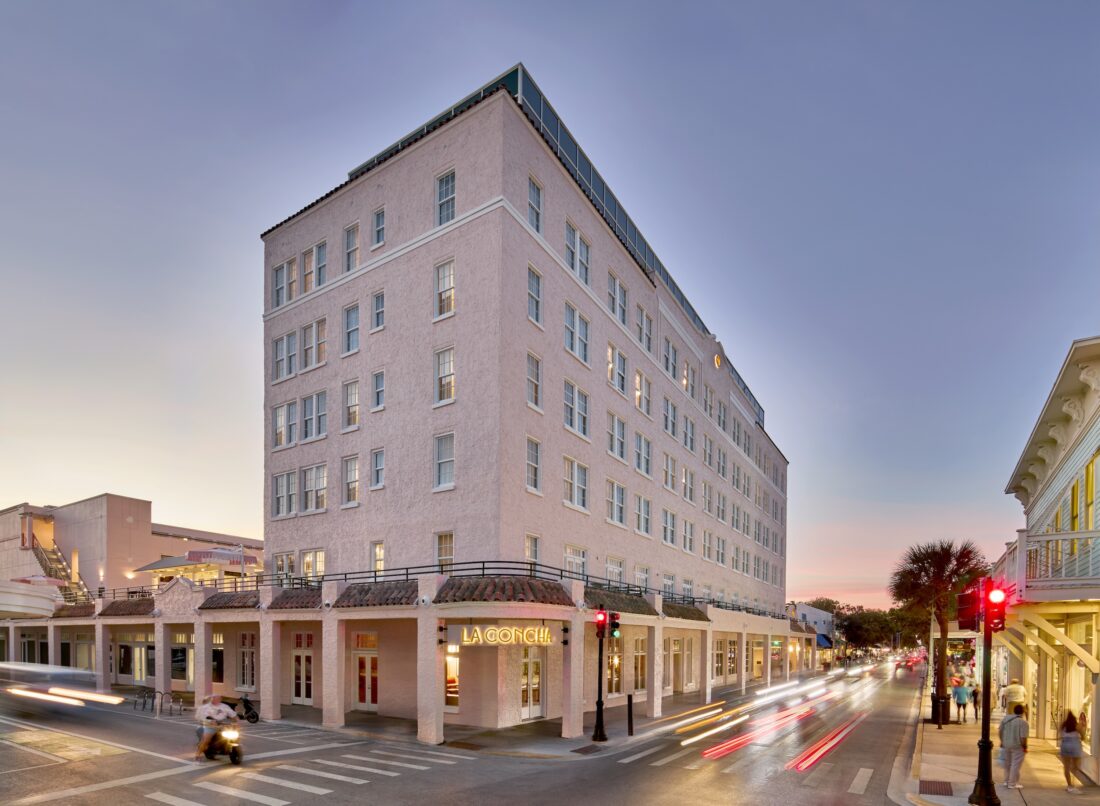 A hotel in downtown Key West