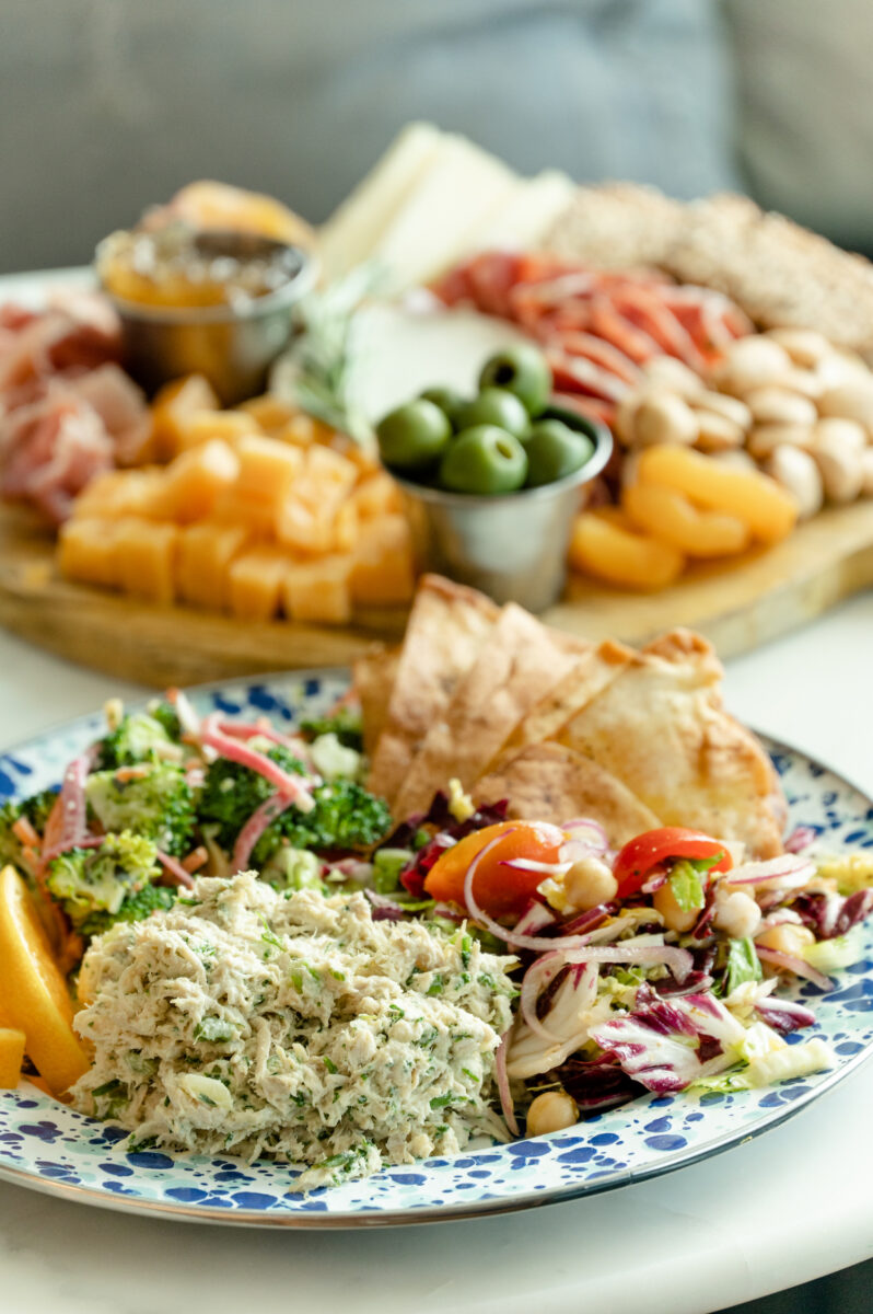 Food on plates