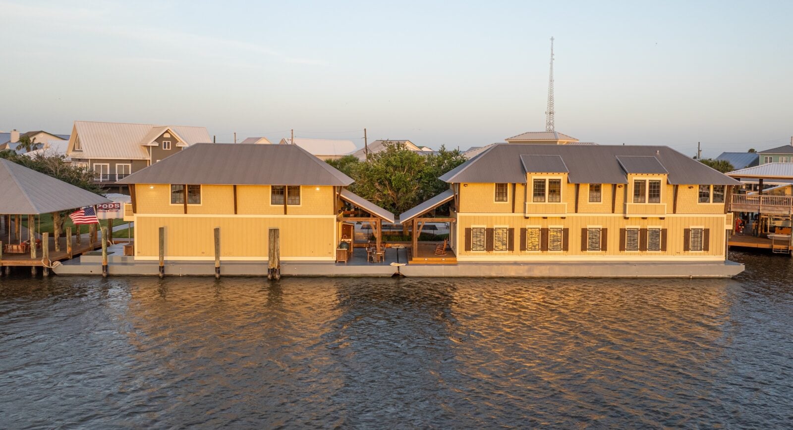 A lodge on water