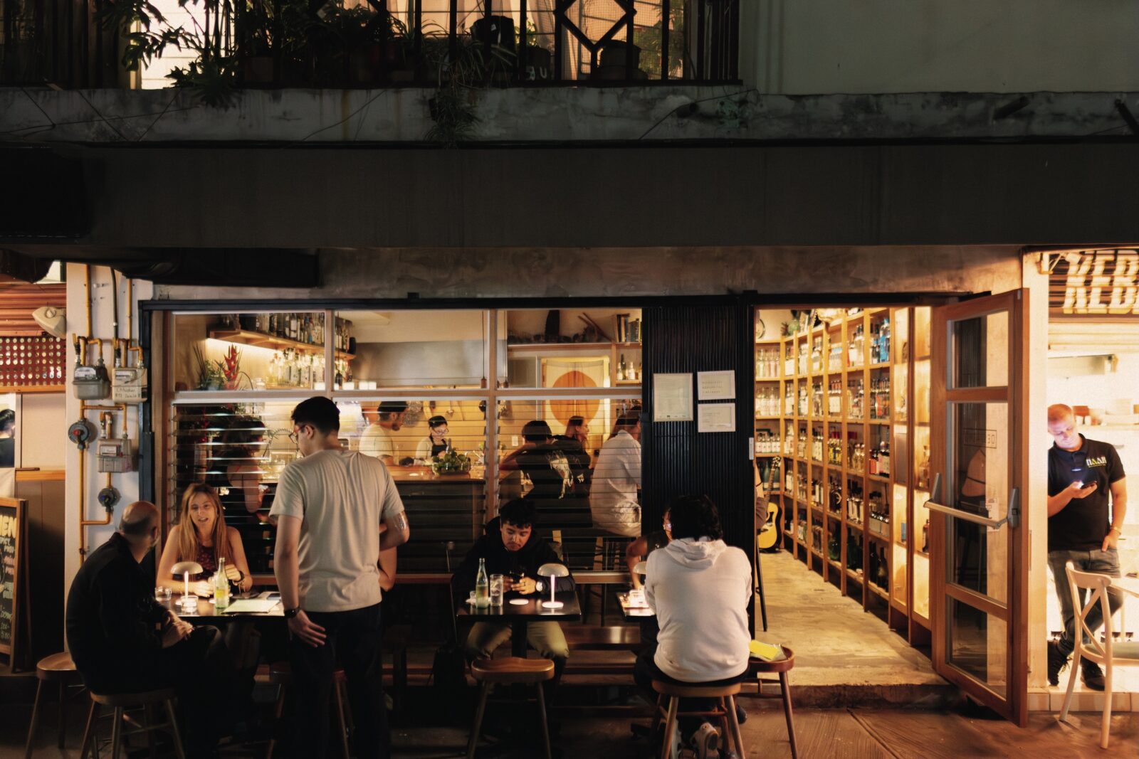 People in a bar