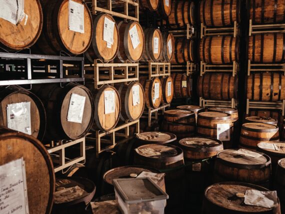 A room of barrels