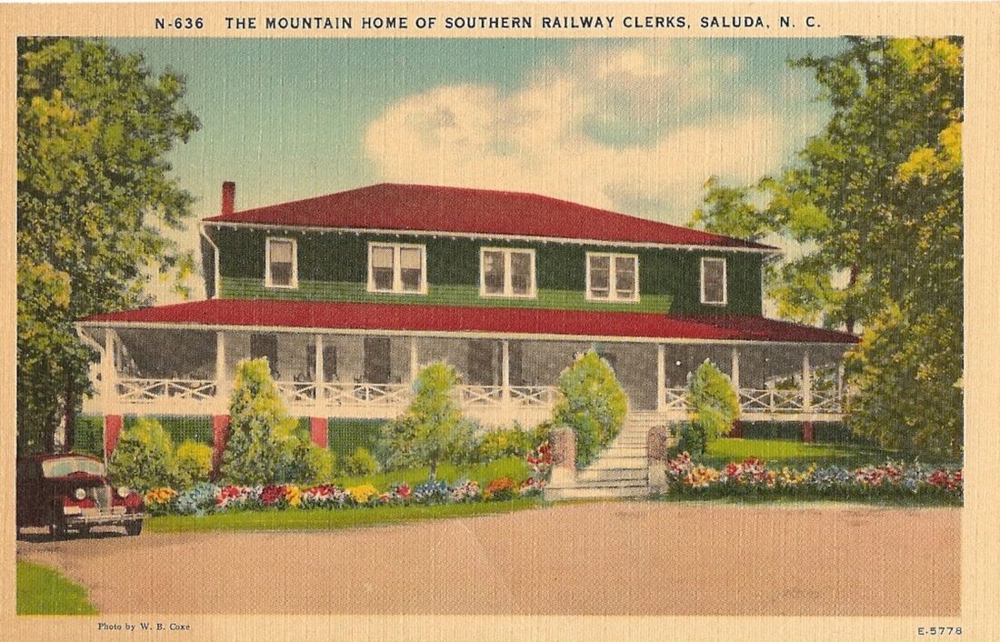A postcard of an inn