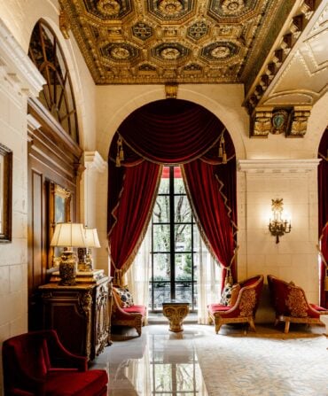 A hotel lobby