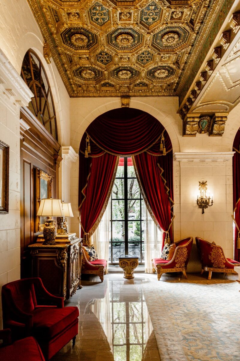 A hotel lobby