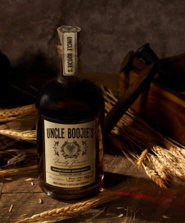 A bottle of bourbon
