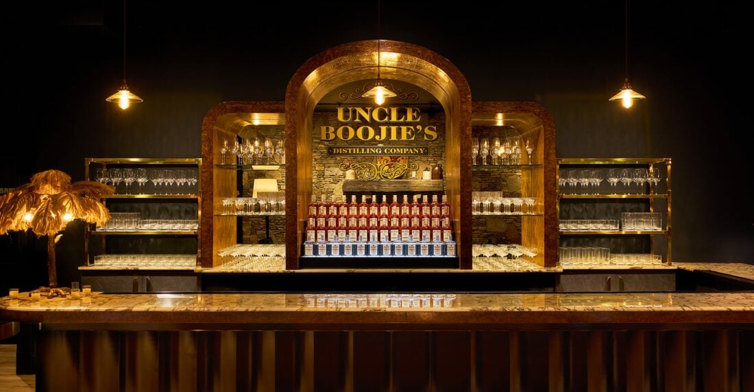 A bourbon bar