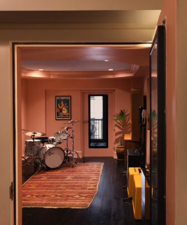 A recording studio