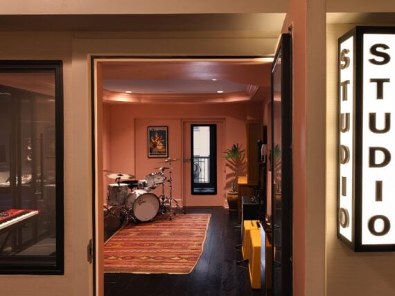 A recording studio
