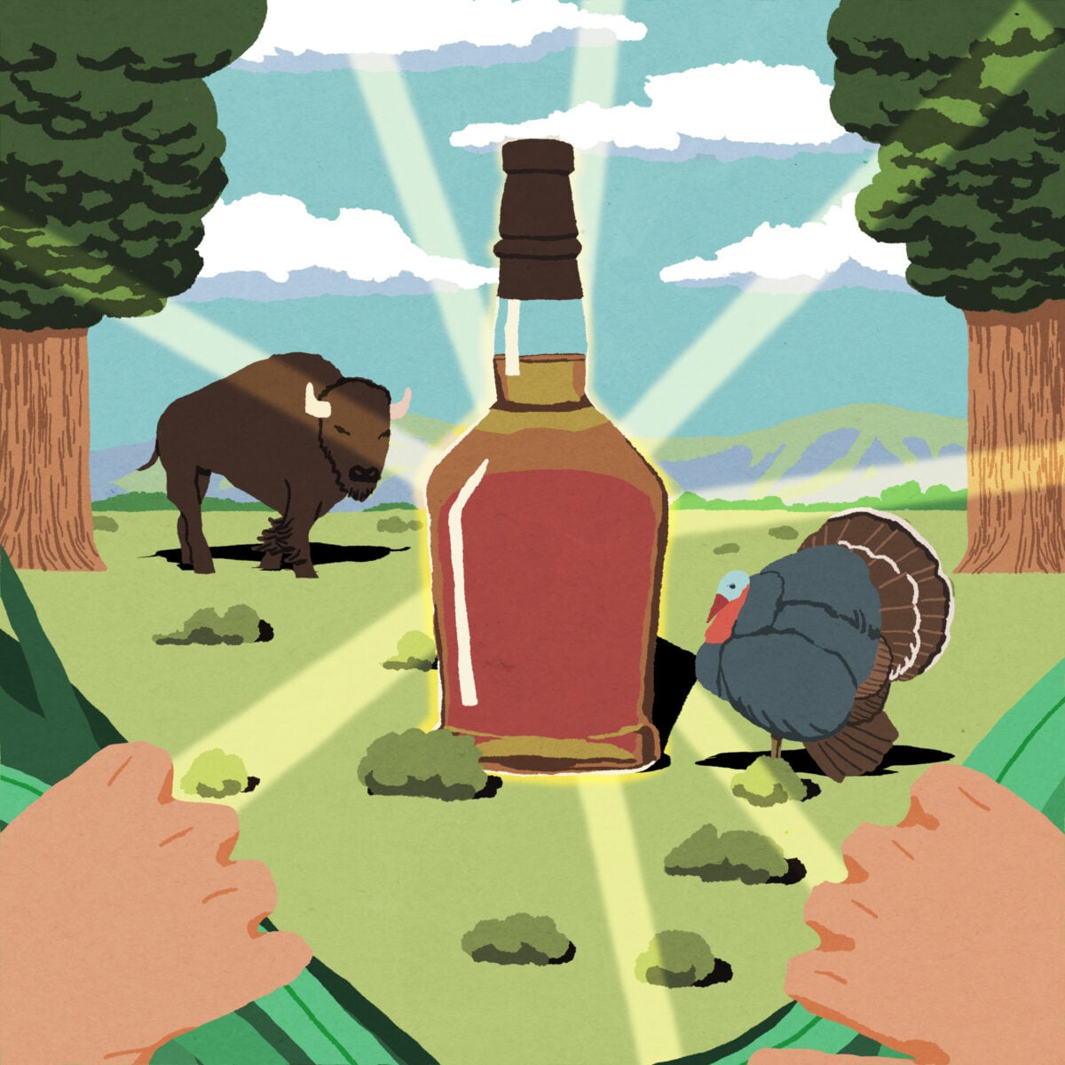 illustration of BuffTurkey bottle
