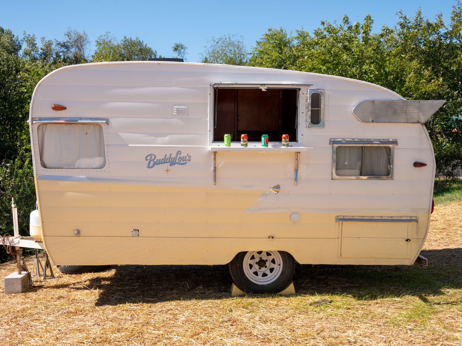 A trailer camper