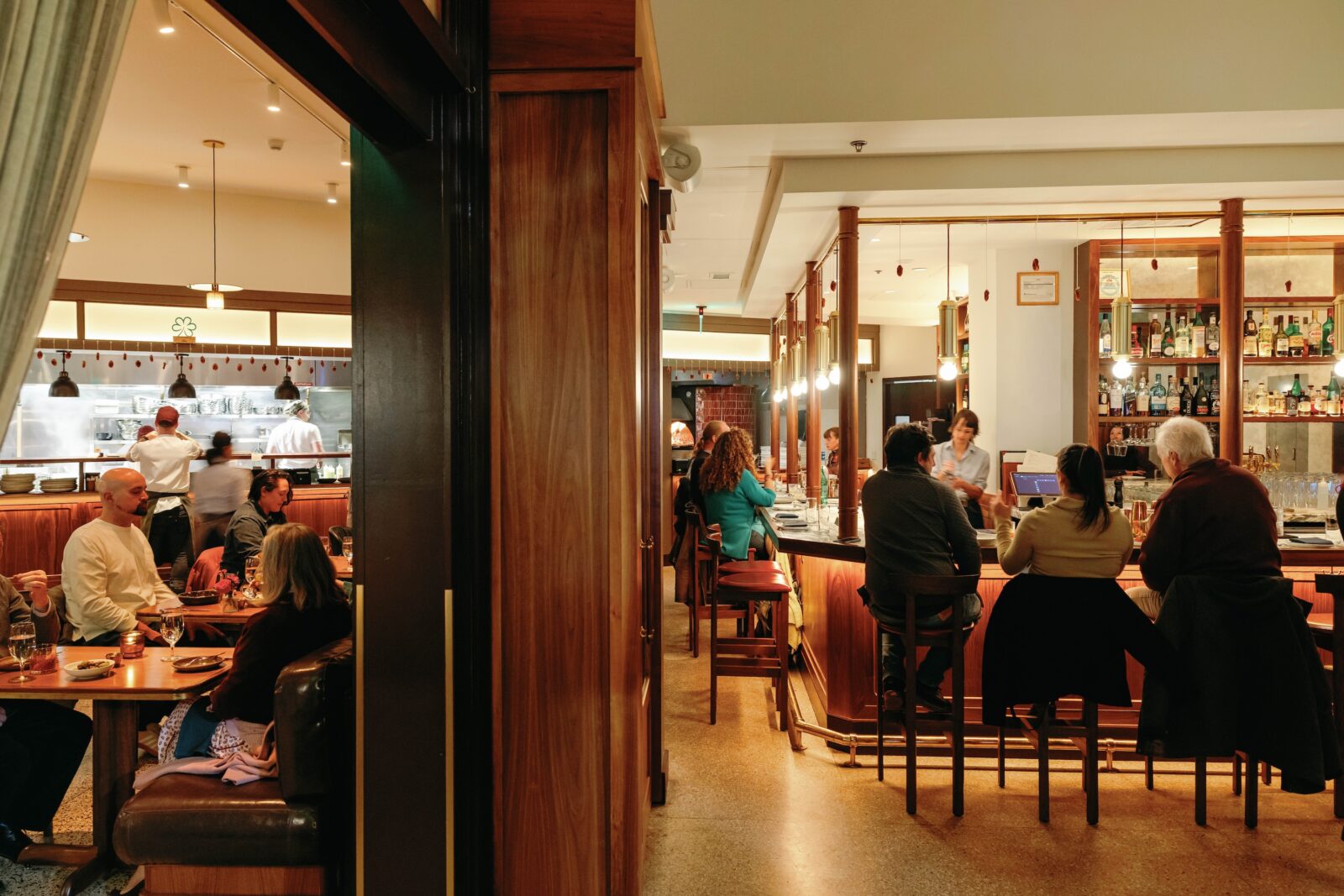 A dining room restaurant