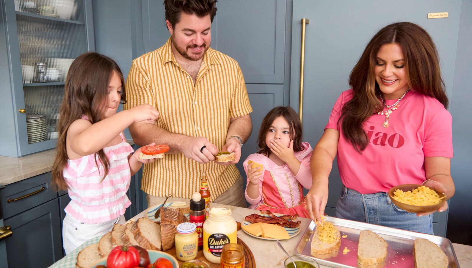 A family around a table