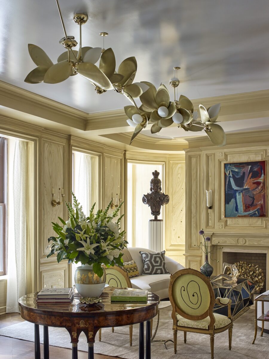 A yellow accented room