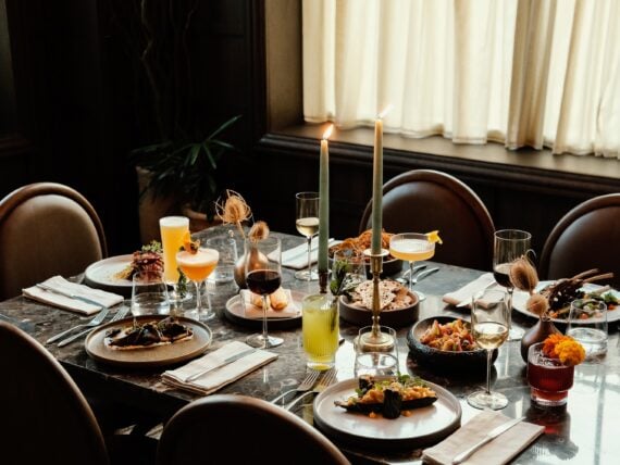 A dinner table