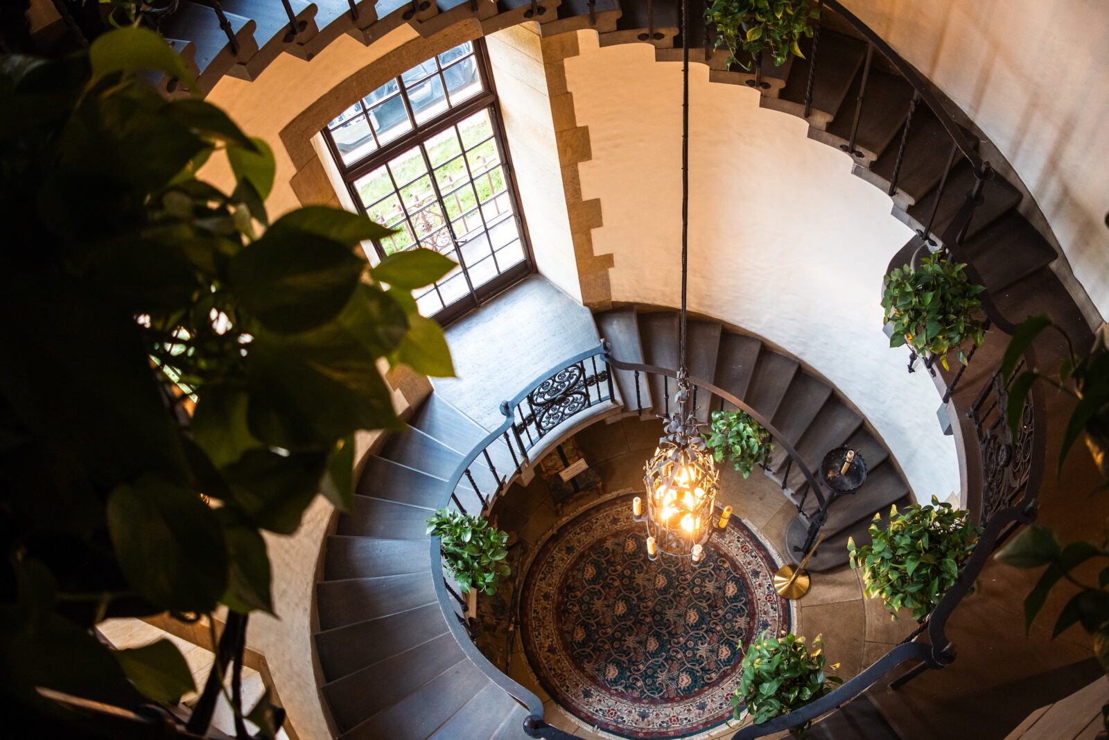 A stair tower