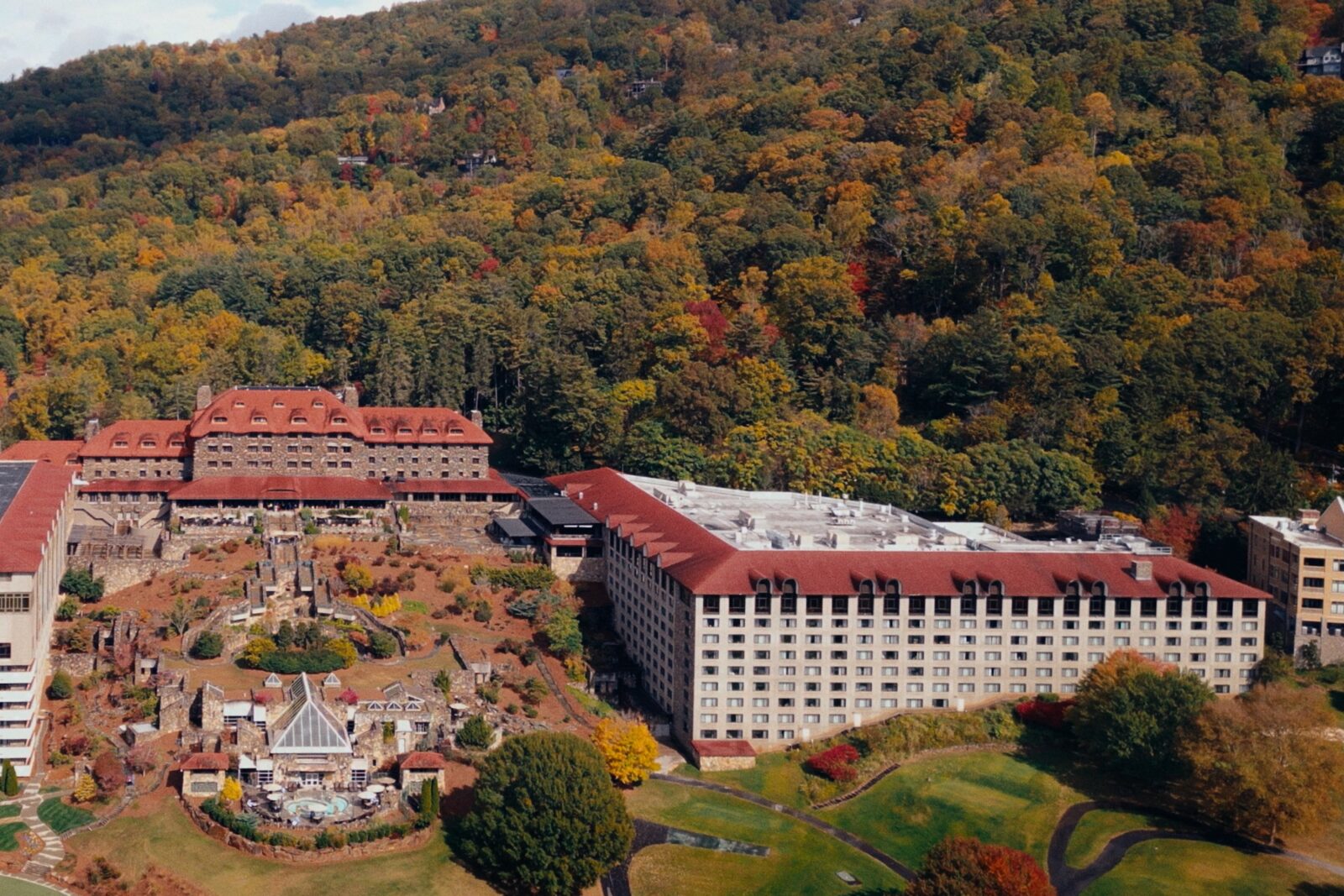 A hotel golf course