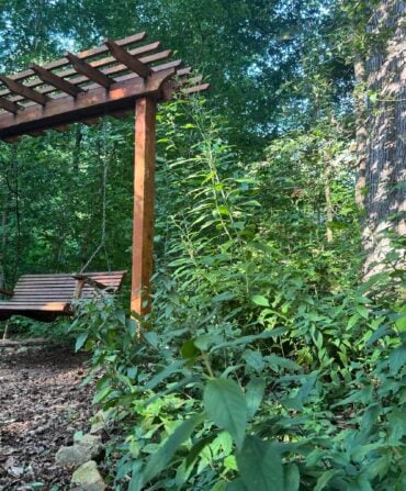 A bench in a park