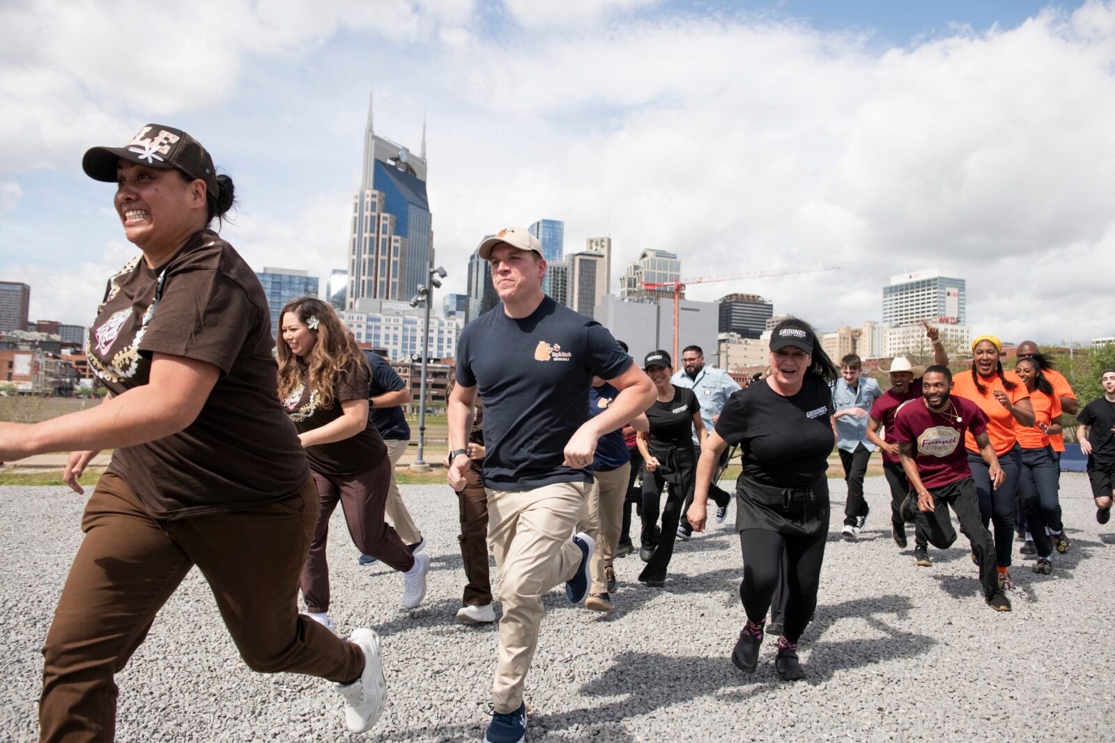 People running