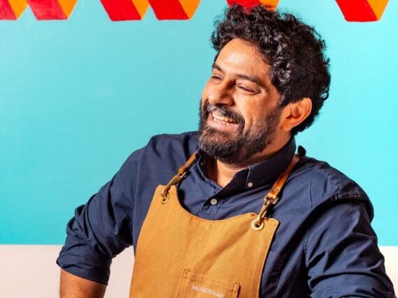 A portrait of Meherwan Irani