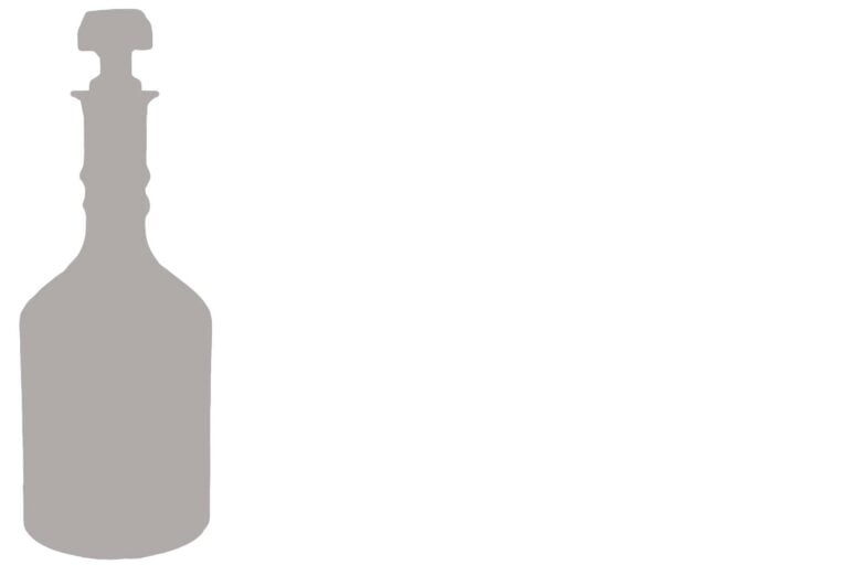 ornate bourbon bottle silhouette