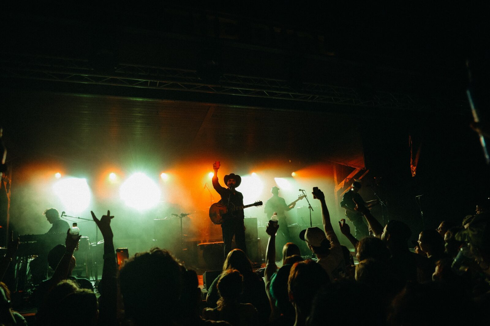 A band on stage