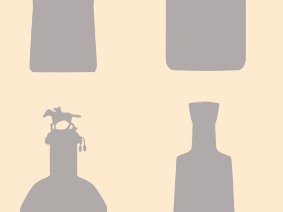 four bottle silhouettes