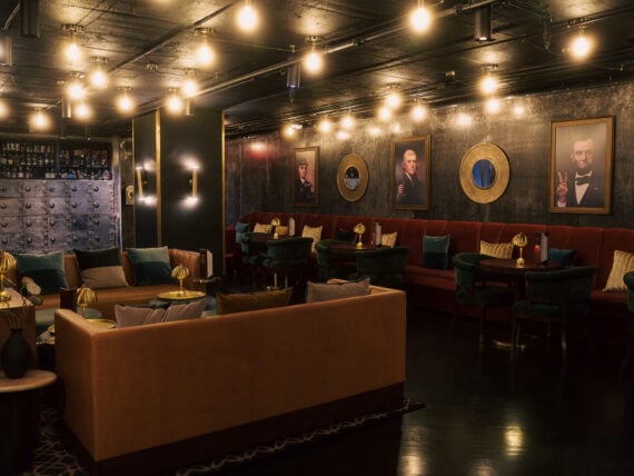 vault-themed speakeasy
