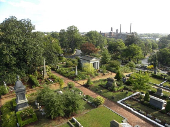 A cemetery