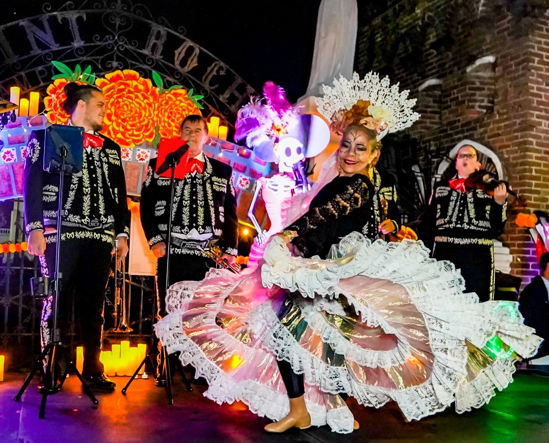 dancing at day of the dead celebration
