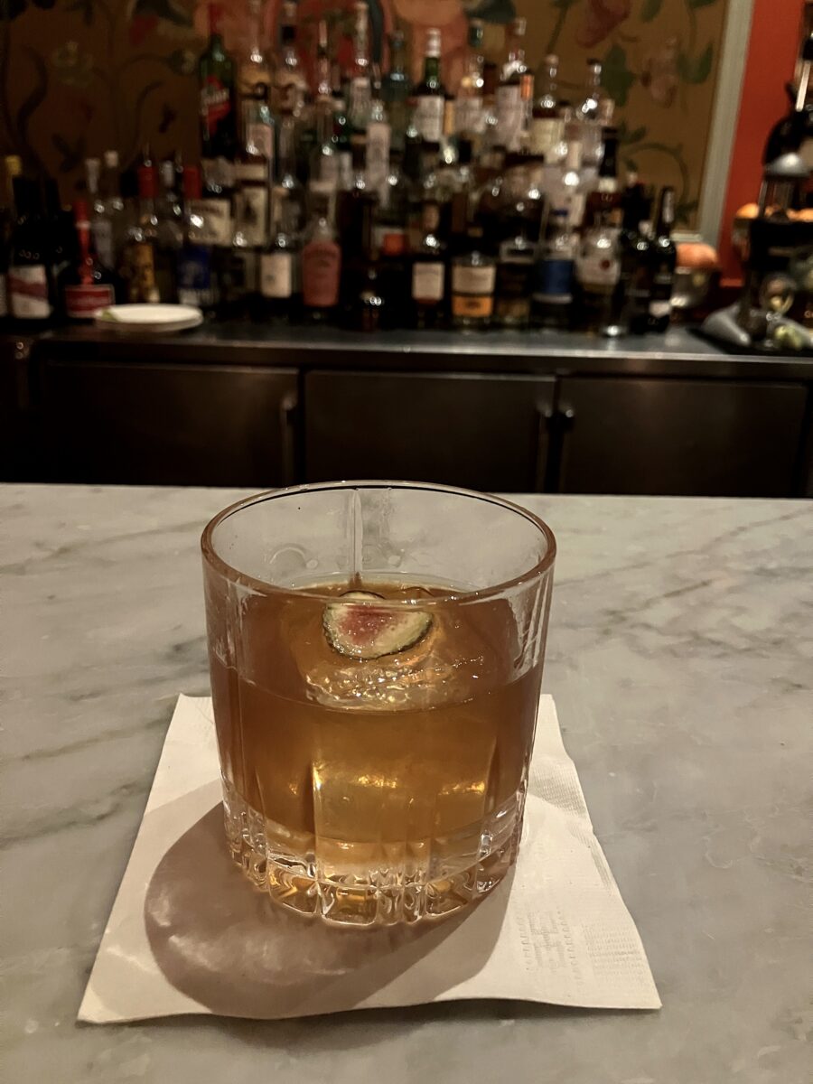 A fig cocktail