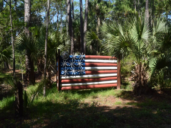 flag sculpture