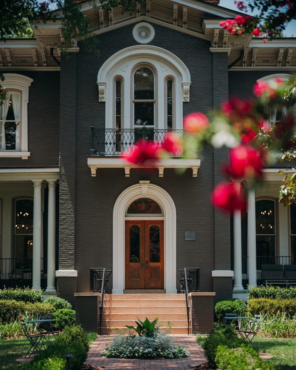 front entrance of Heights house