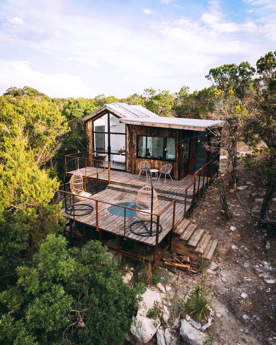 luxury cabin exterior