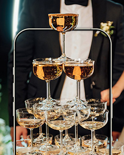 decorated wedding table